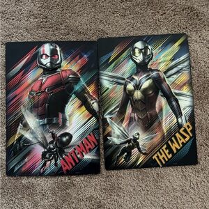 Marvel Ant-Man & The Wasp Decorative Wall Plaques — Red, Gold, Black